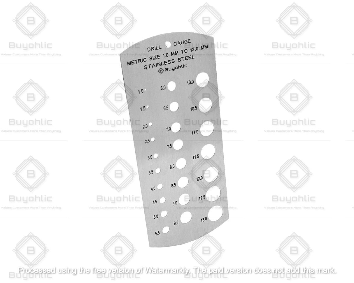 Stainless Steel Drill Gauge