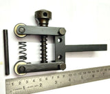 Clamp knurling tool with interchangeable knurl wheels