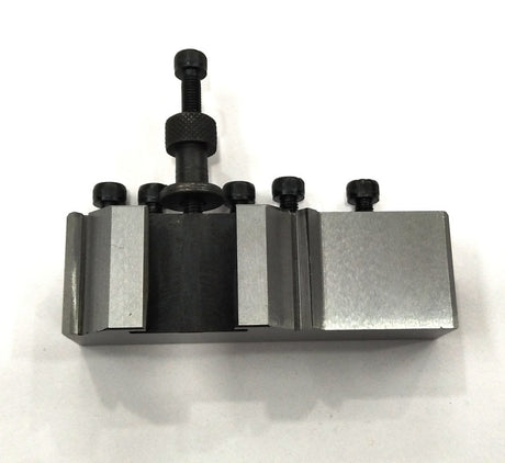 Lathe machine quick change tool post holder with tool clamping knobs