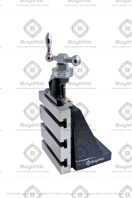 Side view showing installed fixed base vertical slide assembly
