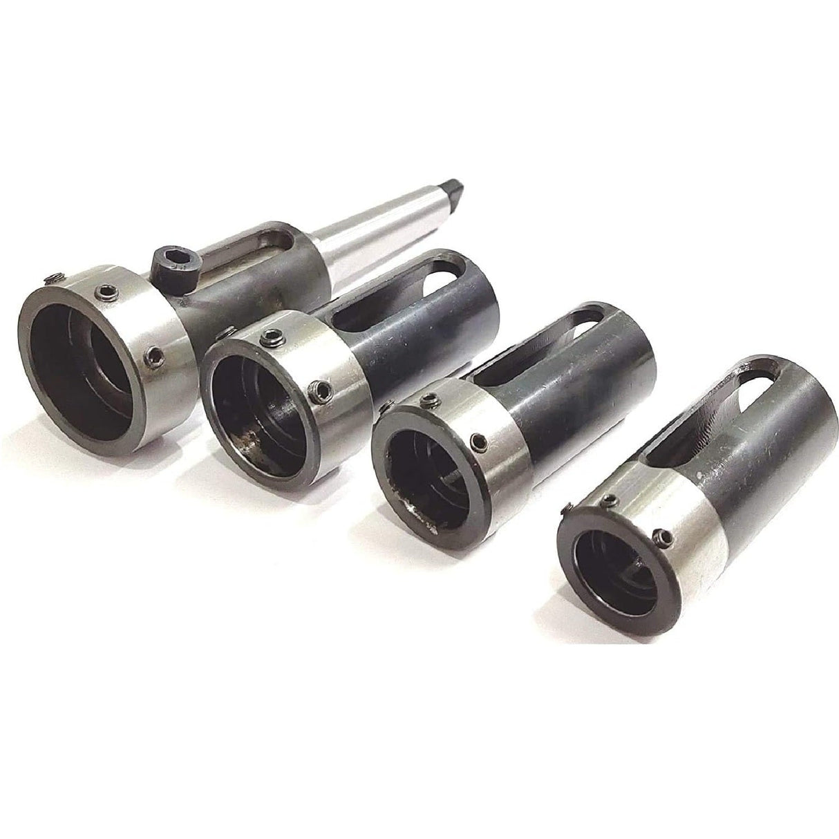 Lathe tailstock setup using Floating die holder tooling