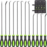 12 Pcs Automotive Hook & Pick Tool Kit, Long and Mini Precision Puller Remover Set, Car Repair Essentials for O-Ring, Seal & Gasket Removal, Mechanic Tools