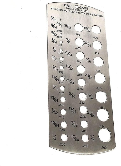 Stainless Steel Drill Gauge