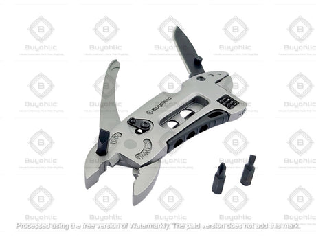 Buyohlic Multitool Wrench set 7 Tools/Pliers/Wire Cutter/Flat Screwdriver Adjustable Multi Purpose Stainless Steel Tool