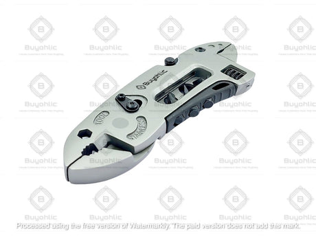 Buyohlic International Folding Utility Knife With 3 Blades Automatic Loading Light weight Aluminum Body
