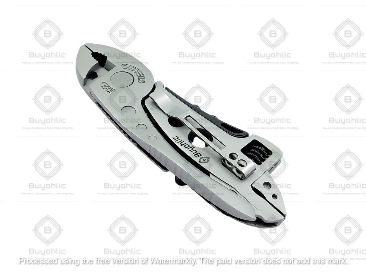 Multitool Wrench set 7 Tools/Pliers/Wire Cutter/Flat Screwdriver Adjustable Multi Purpose Stainless Steel Tool