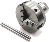 Lathe Spindle Adapter Connects 3/4" x 16 TPI to M14 x 1 Threaded Chucks With Chucks