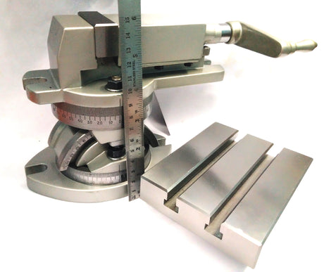 Jaw Width 2'' Inches 50 mm Modular Machine Vice Cum Slotted Table