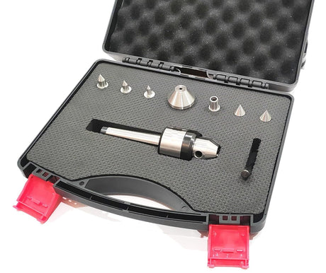 Precision run out under 10 micron multi point bullet live revolving center