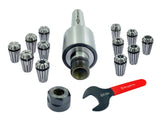 ER16 - 12 Pcs Collet Set ( Range1/32- 3/8") Collet Live Revolving Center With Spanner
