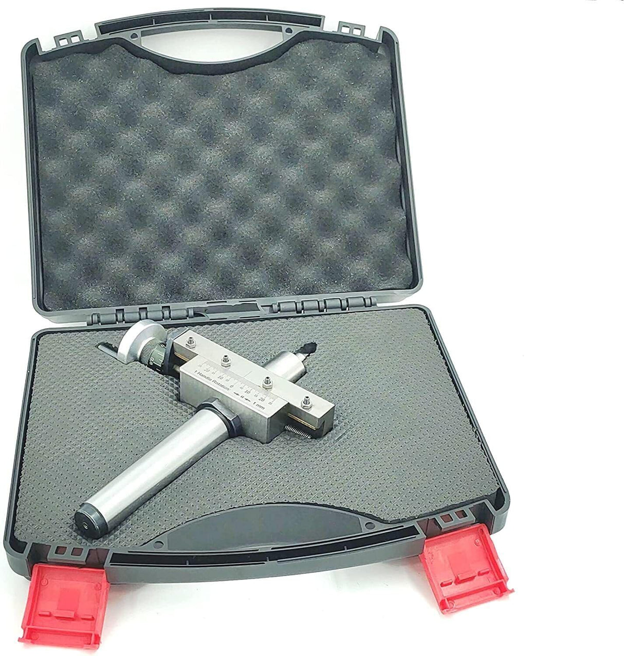 New Taper Turning Attachment Off-setting Revolving Center Metric Tool With Plastic Suitcase