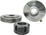 Exclusive ER32 Eccentric Offset Lathe Chuck,For Wood & Metalworkers~Adjustable Settings, Turn on variety of Axis without Removing Work-piece & W/Casting Back Plat
