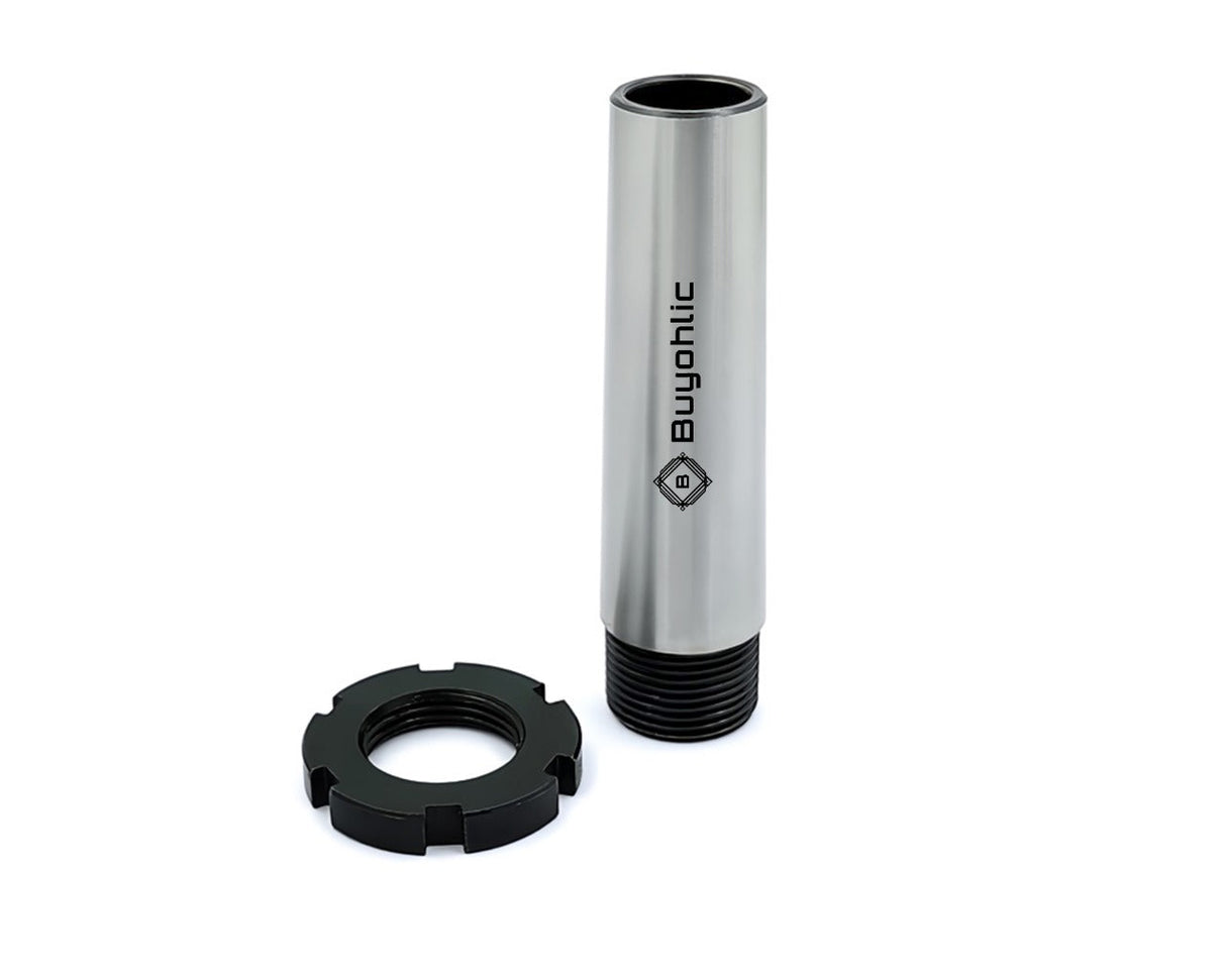 Open End Sleeve 3MT / 2MT Through Hole Reducer with Ejection Nut- Drill Mill Lathe Tool