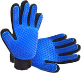 Grooming Mitt for Dogs, Cats, Rabbits & Horses with Long/Short/Curly Hair | Pet Hair Gloves for Pet Hair Removal Pet Grooming Glove - Gentle Deshedding Brush Glove