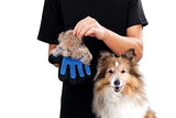 Grooming Mitt for Dogs, Cats, Rabbits & Horses with Long/Short/Curly Hair | Pet Hair Gloves for Pet Hair Removal Pet Grooming Glove - Gentle Deshedding Brush Glove