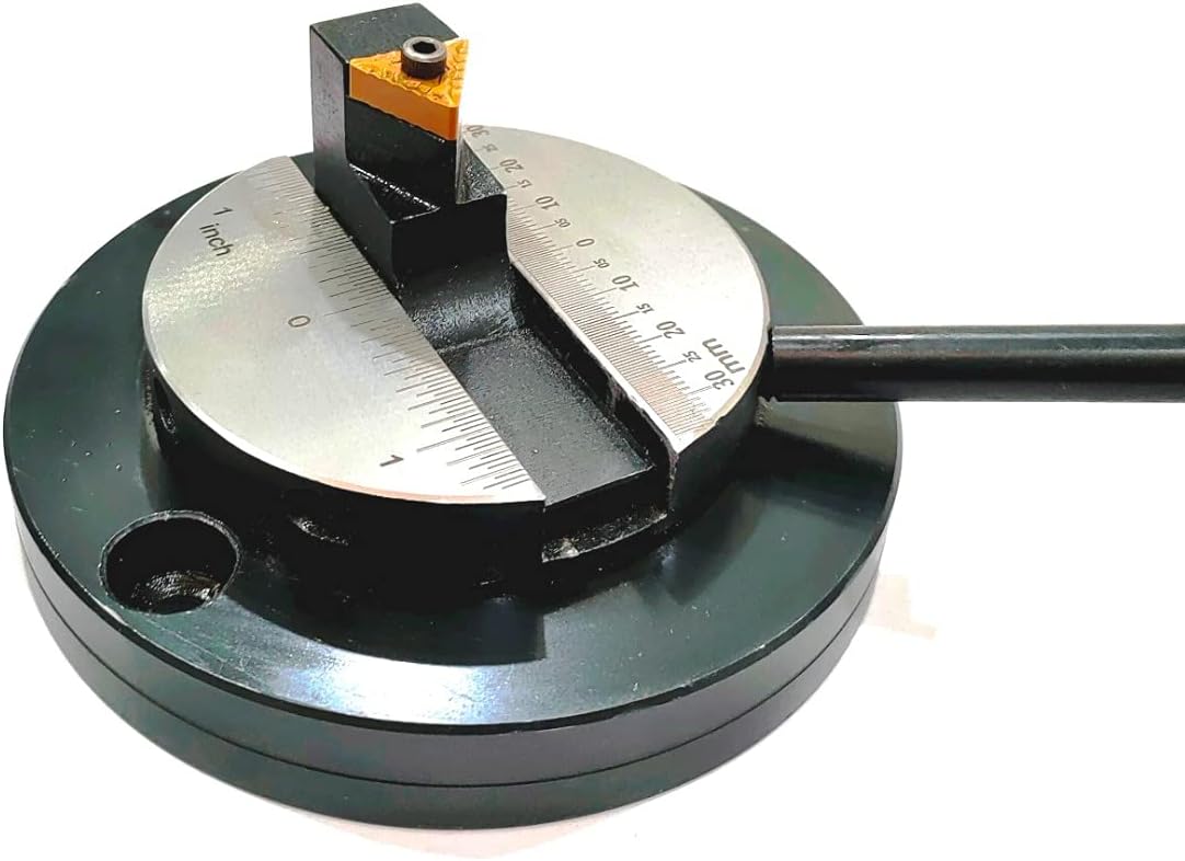 Lathe's Round Base Ball Turning Attachment with Size Scale