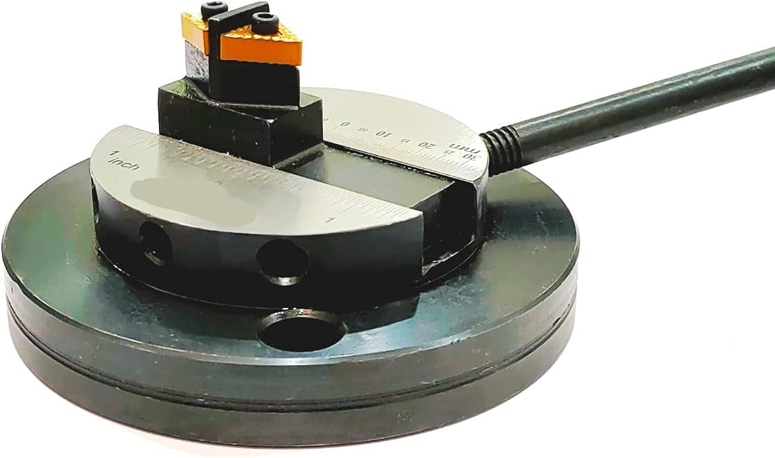 Lathe's Round Base Ball Turning Attachment with Size Scale