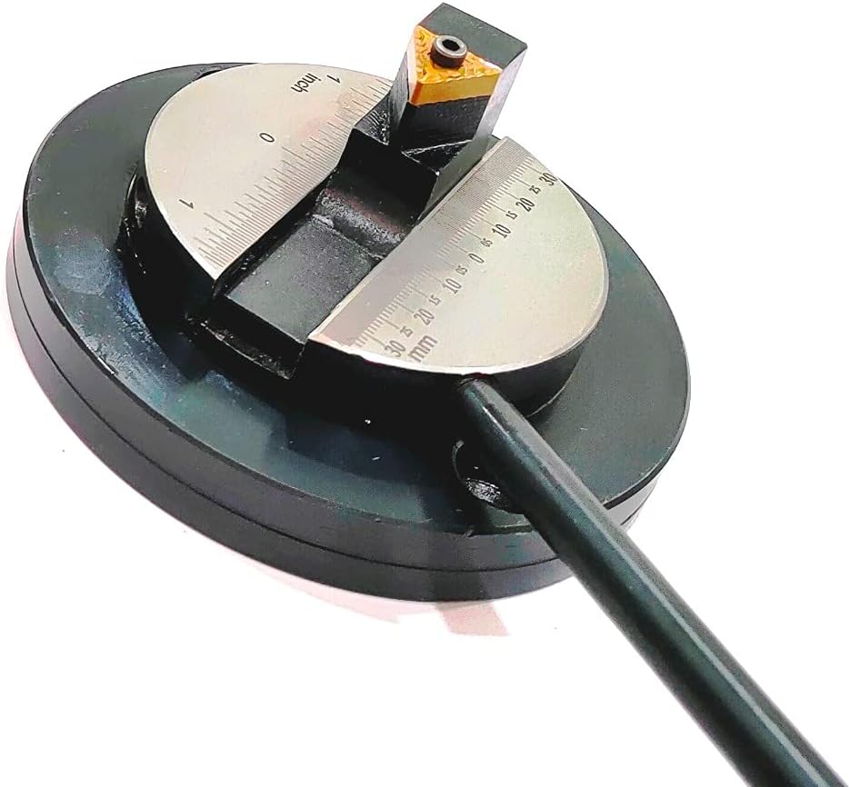 Lathe's Round Base Ball Turning Attachment with Size Scale