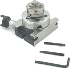 3"/ 80 mm Regular Rotary Table With Small Chucks and back Plate
