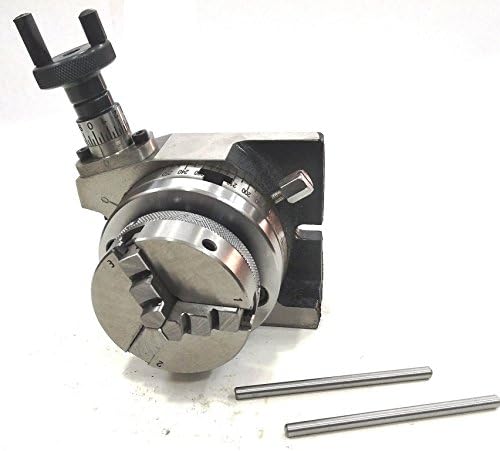 3"/ 80 mm Regular Rotary Table With Small Chucks and back Plate