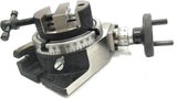 HV 4" (100 mm) Regular Milling Indexing Horizontal Vertical Rotary Table with Round Vice- Metal Working