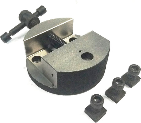 HV 4" (100 mm) Regular Milling Indexing Horizontal Vertical Rotary Table with Round Vice- Metal Working