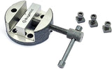 Round Vise Vice for 3" & 4" Rotary Table + 3 Fixing Tee Nut-Milling Tool