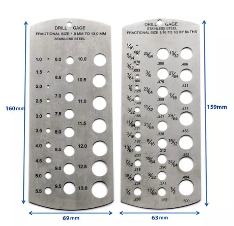Stainless Steel Drill Gauge
