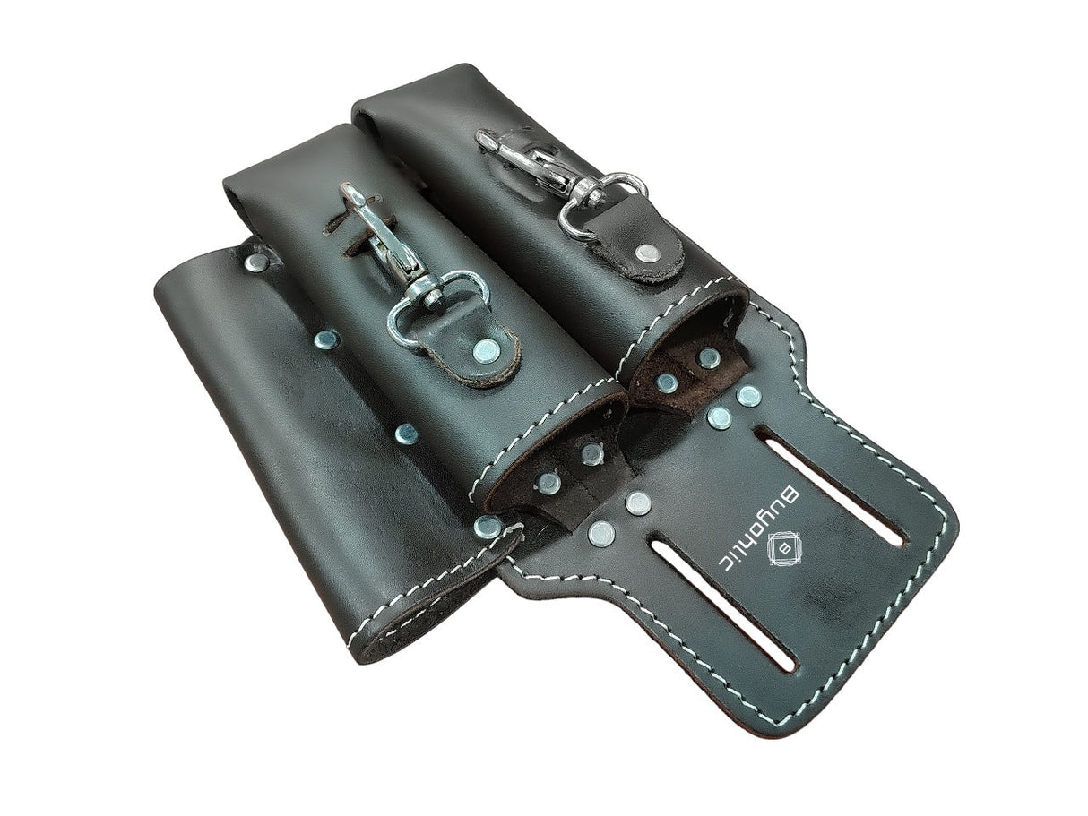 Leather 3 Pocket Linesmen and Electricians Tool Holder/ Bag / Pouch