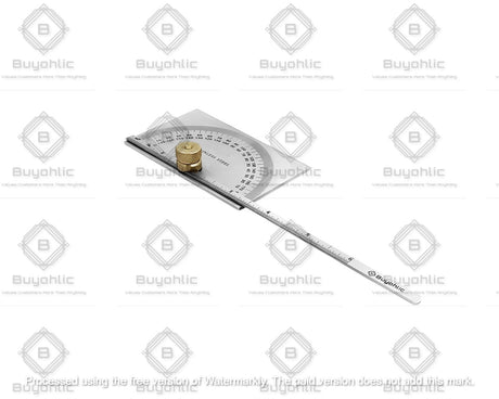 Stainless Steel Protractor 0-180 degrees Machine Tools