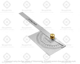 Stainless Steel Protractor 0-180 degrees Machine Tools