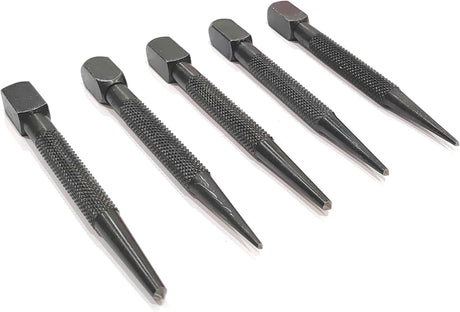 Set of 5 Pcs Center Punch-Imperial Standard Hard Metal-Wood Working Hand Tools