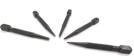 Set of 5 Pcs Center Punch-Imperial Standard Hard Metal-Wood Working Hand Tools