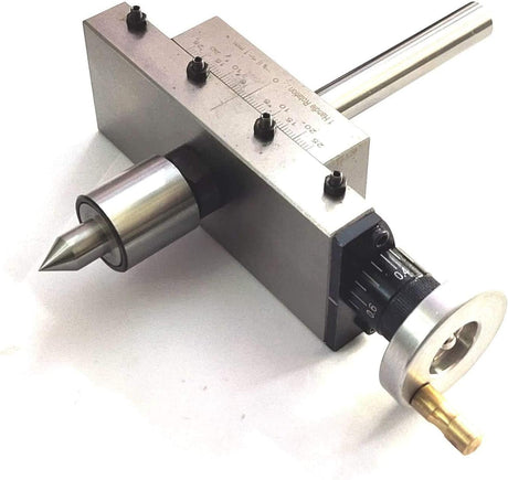 New Taper Turning Attachment Off-setting Revolving Center Metric Tool With Plastic Suitcase