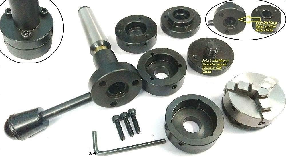 Precision Lathe Tailstock Die Holder designed for threading operations