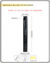Indexable Insert Endmill 200 Length II 10 Pcs R3901704 Carbide Inserts Free