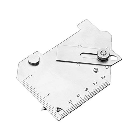 Welding Ruler Bridge Cam Gauge Weld Bead Measurement Tool Stainless Steel Inspection Gauge For Surface Butt Joints Throat Checking Metric and Ulnar Scales
