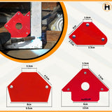 6pc Multi Angle Magnetic Welding Holder Clamps Set 2x3 Inch Arrow, 2x Triangle, 2x Mini,Welding tools