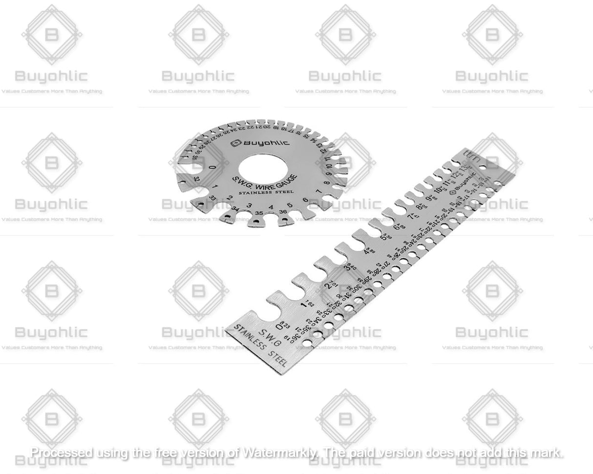 SWG Metal Wire Sheet Thickness Diameter Gauge