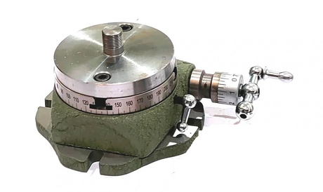 Small Watchmaker 2-3/4" (2.75 Inch) Rotary Table with 50 mm Chuck and Back Plate