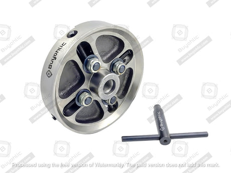 4-Jaws x 6" Inches Wood Lathe Chuck Threaded 3/4-16 with Independently Adjustable/Reversible Jaws