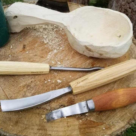 Wood Carving Tools, 12-Piece Wood Whittling Kit with Mallet and Canvas Case Woodworking Chisel Set for Beginners and Professionals