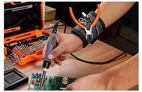 Magnetic Wristband for Holding Screws, Nails, Super Strong Magnets Tools Gifts for Dad