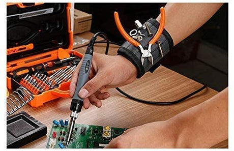 Magnetic Wristband for Holding Screws, Nails, Super Strong Magnets Tools Gifts for Dad