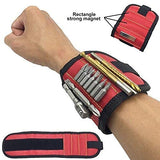 Magnetic Wristband for Holding Screws, Nails, Super Strong Magnets Tools Gifts for Dad