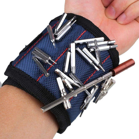 Buyohlic Magnetic Wristband for Holding Screws, Nails, Super Strong Magnets Tools Gifts for Dad
